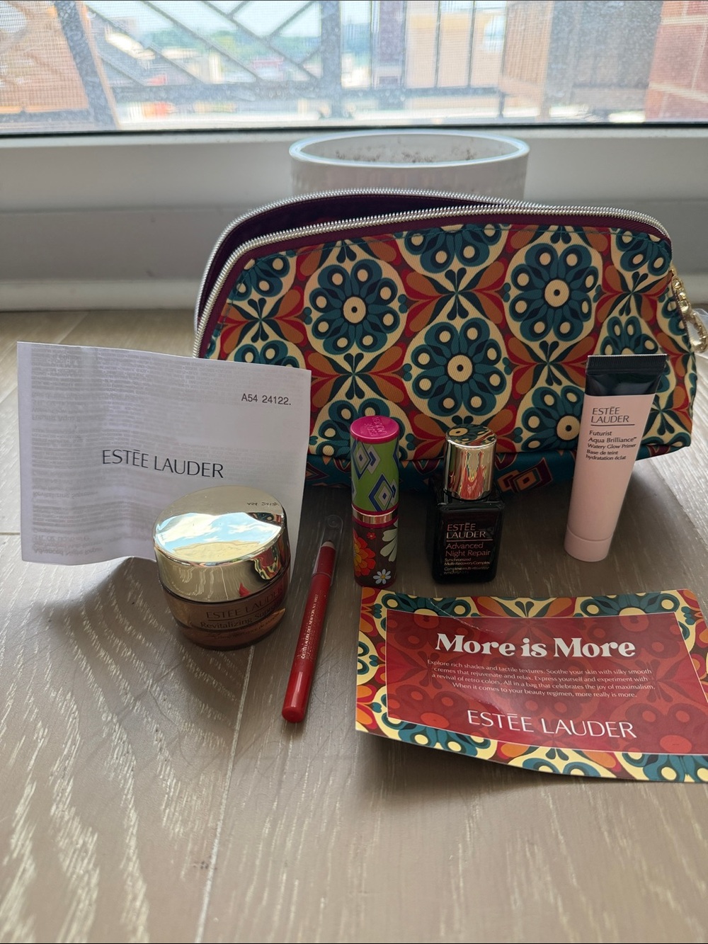 Estee Lauder large makeup bag and skincare makeup products NWT